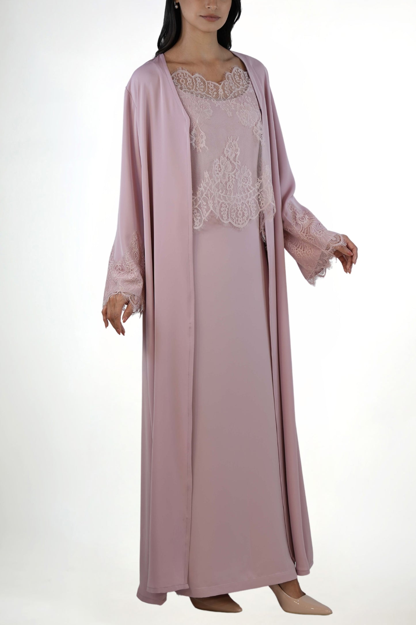 Shaden Lavender Abaya Set