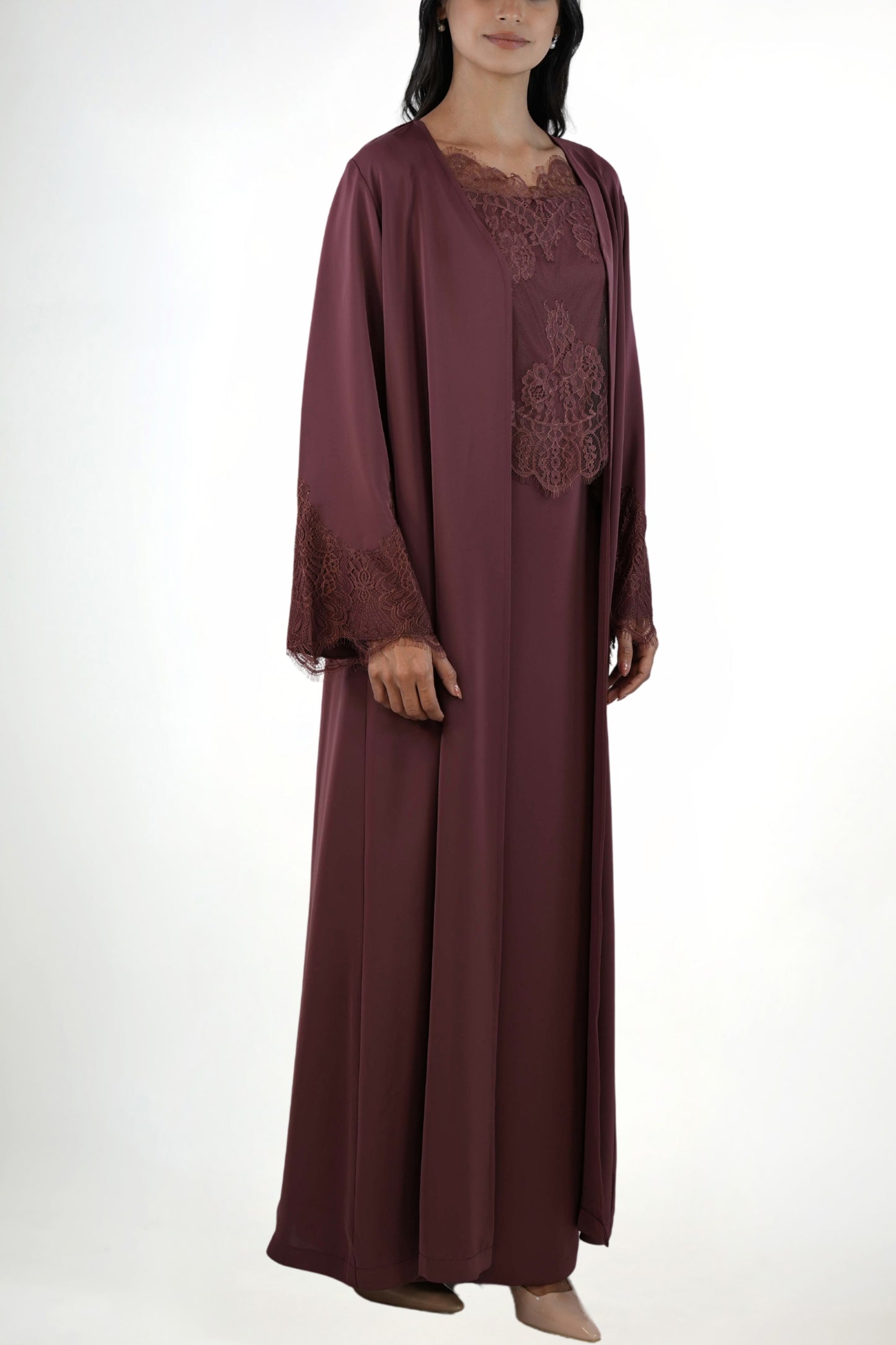 Shaden Lavender Abaya Set