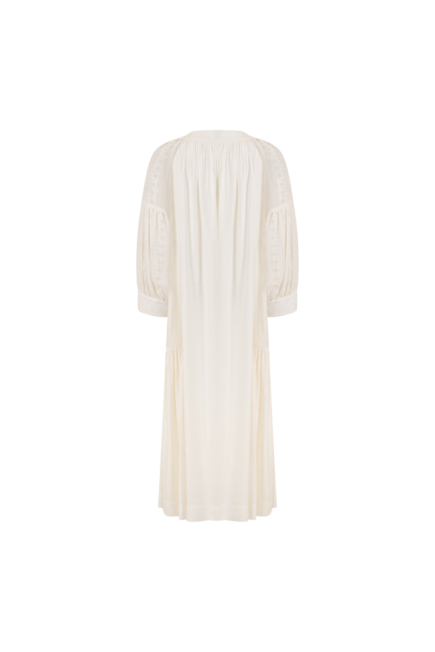 Calypso Pearl Midi Dress in Linen