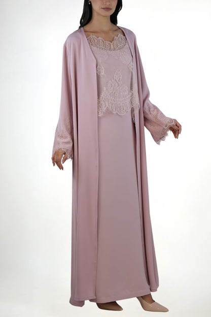 Shaden Lavender Abaya Set