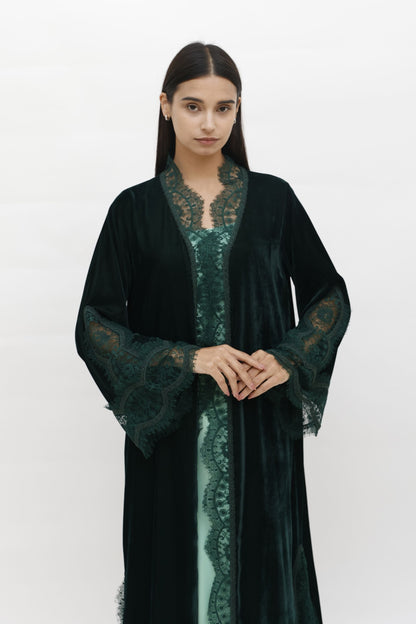 Hayan Moss Abaya Set