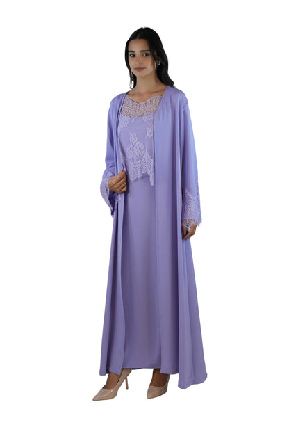 Shaden Lavender Abaya Set