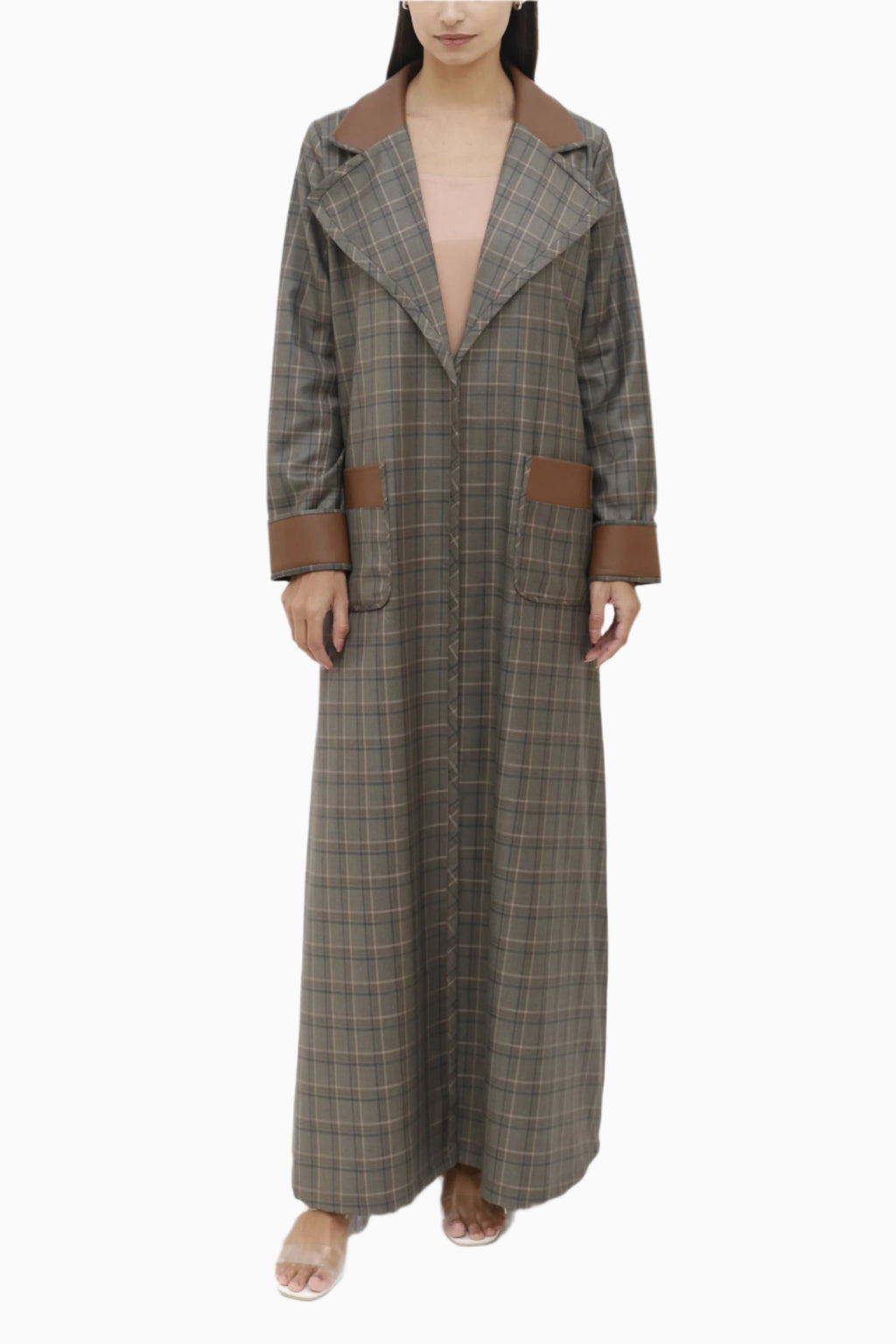 Muzn Sand Abaya Set