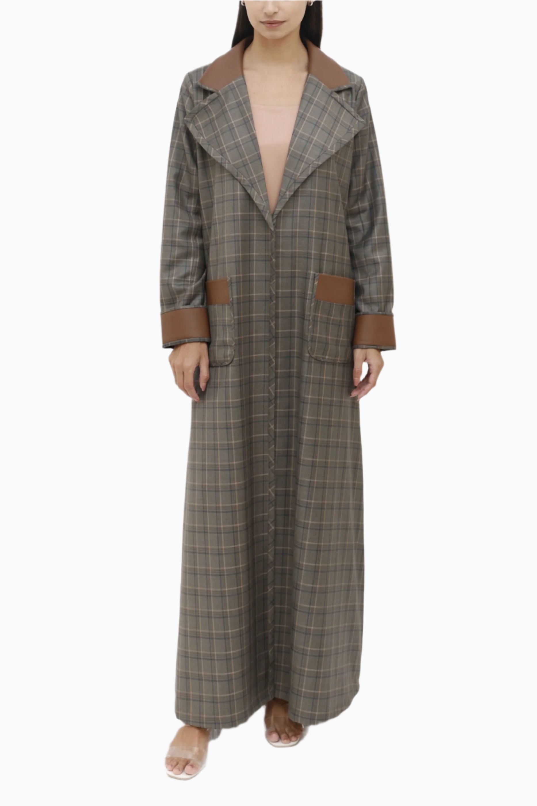 Muzn Sand Abaya Set