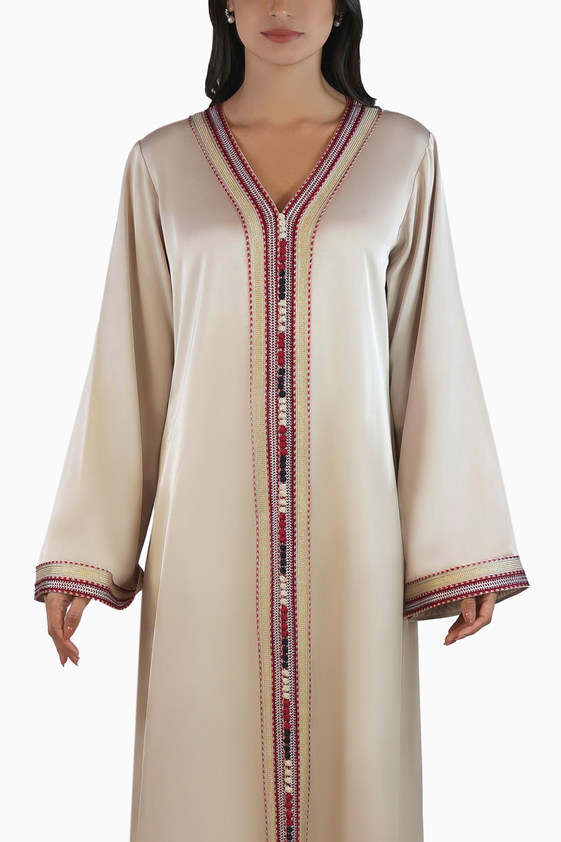 Aseel - Embellished Moroccan Inspired Kaftan Dress Set