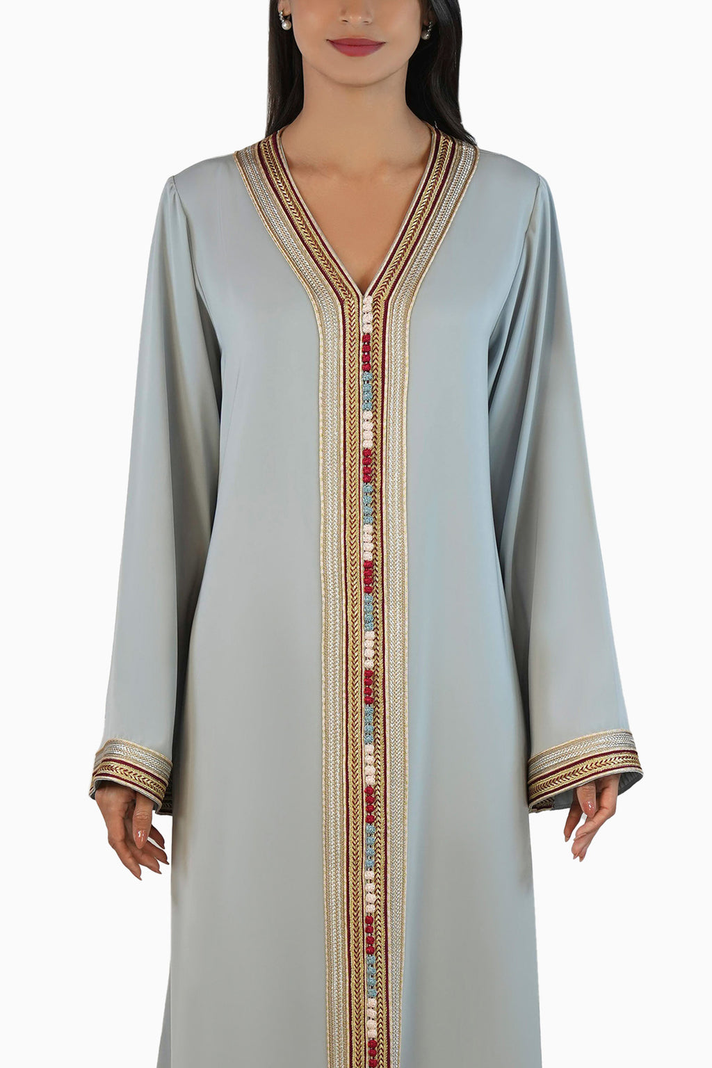Aziza - Embellished Moroccan Inspired Kaftan Dress Set