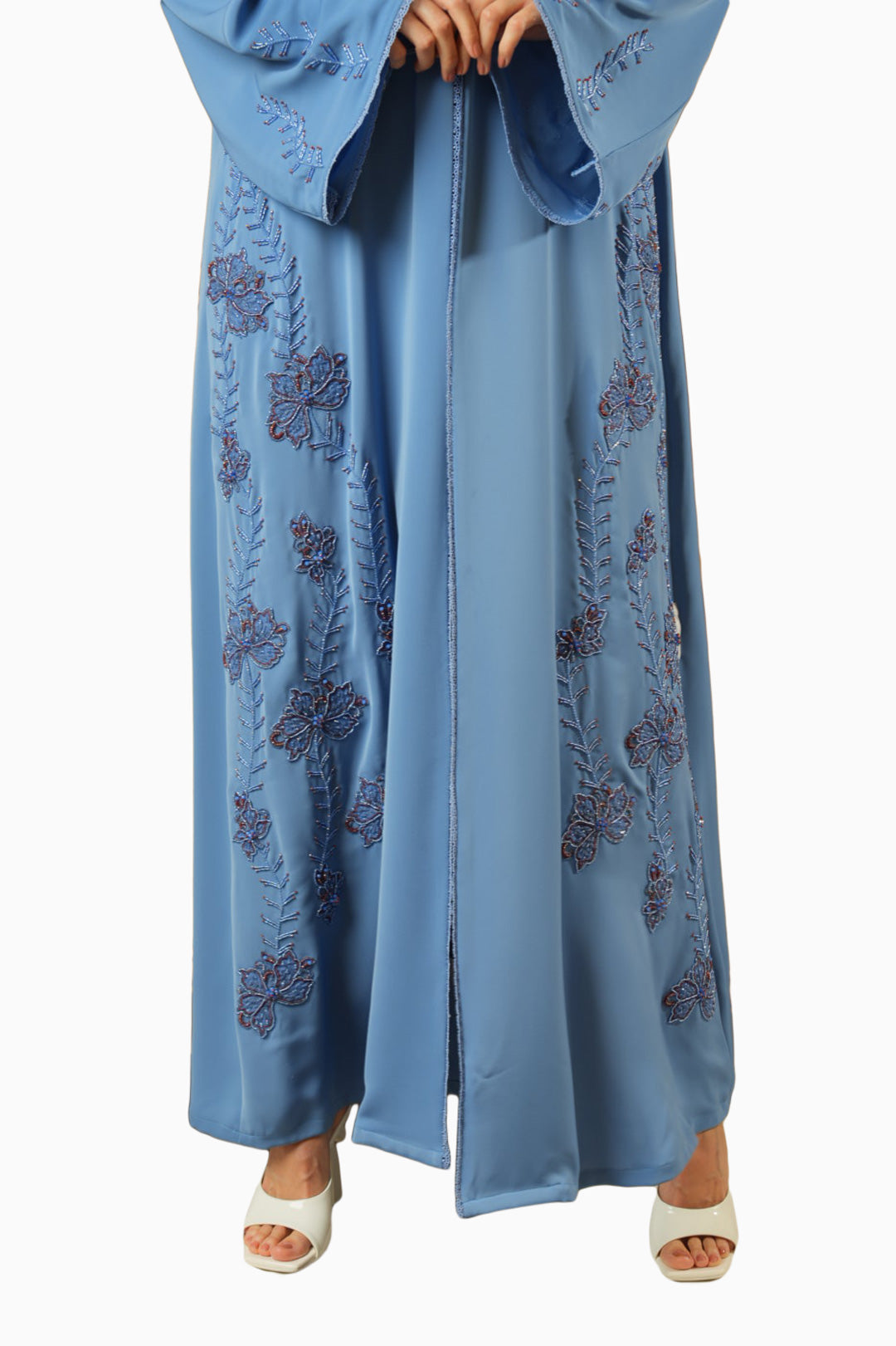 Rania Sky – Soft Crepe Embroidered Abaya