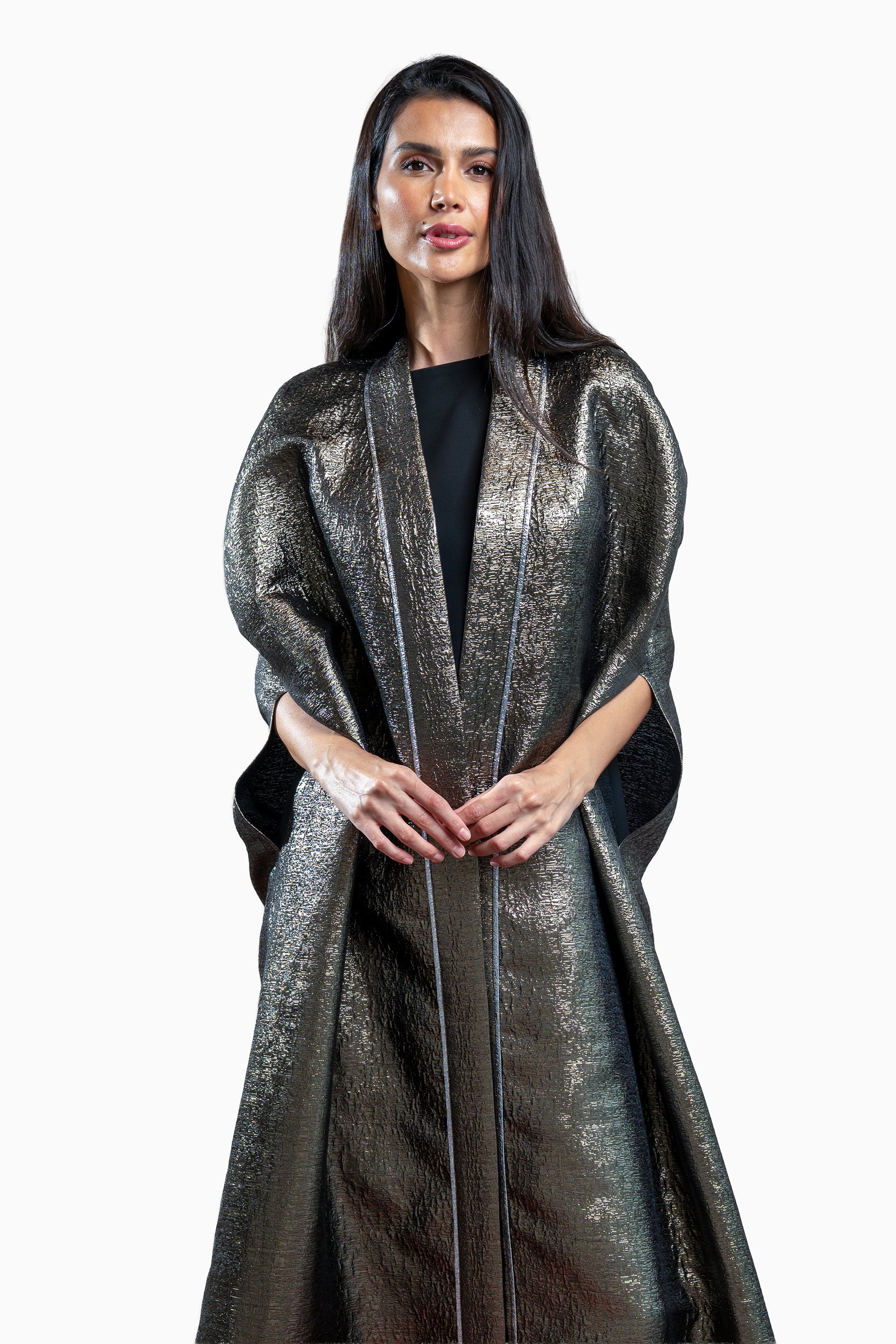 Durrah Olive Abaya Set