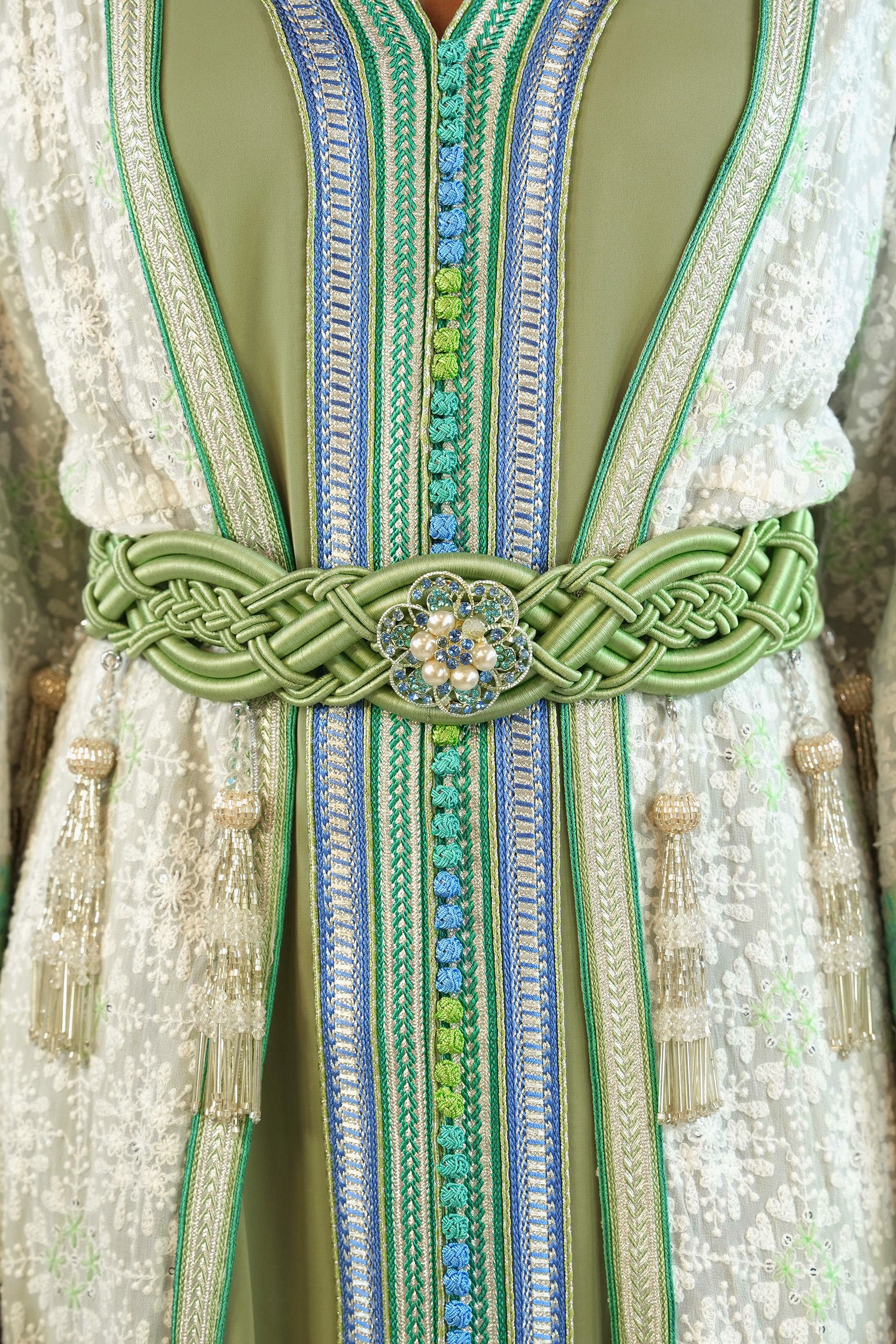 Ikram - Embellished Moroccan Inspired Kaftan Dress Set