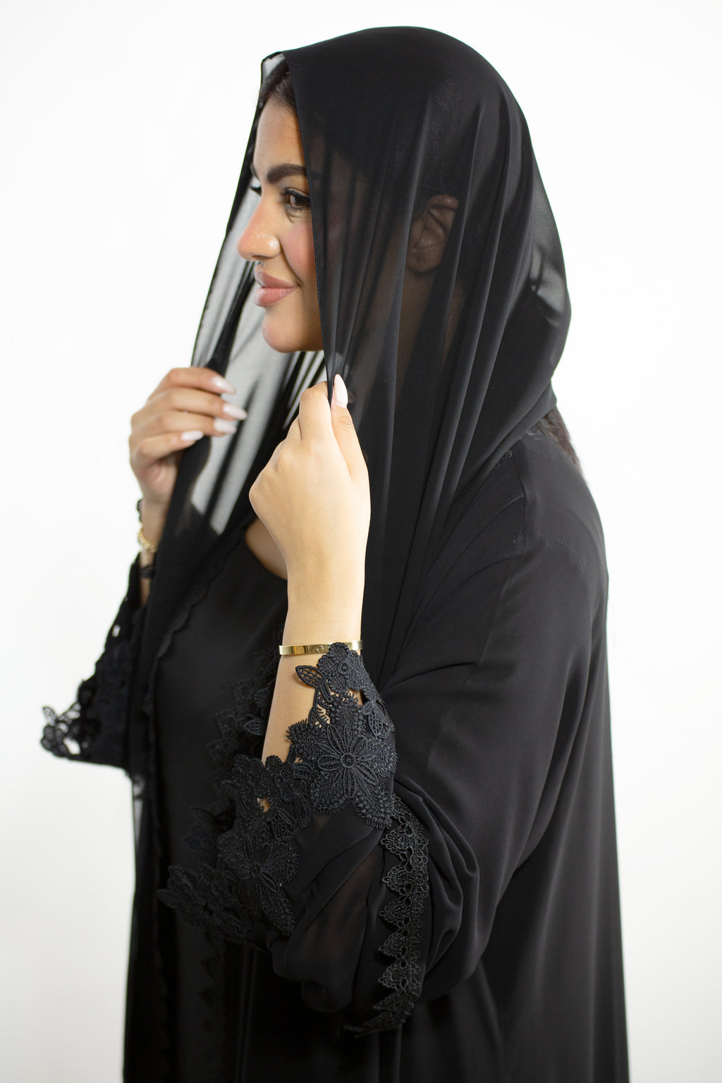 Lenah Charcoal Abaya Set