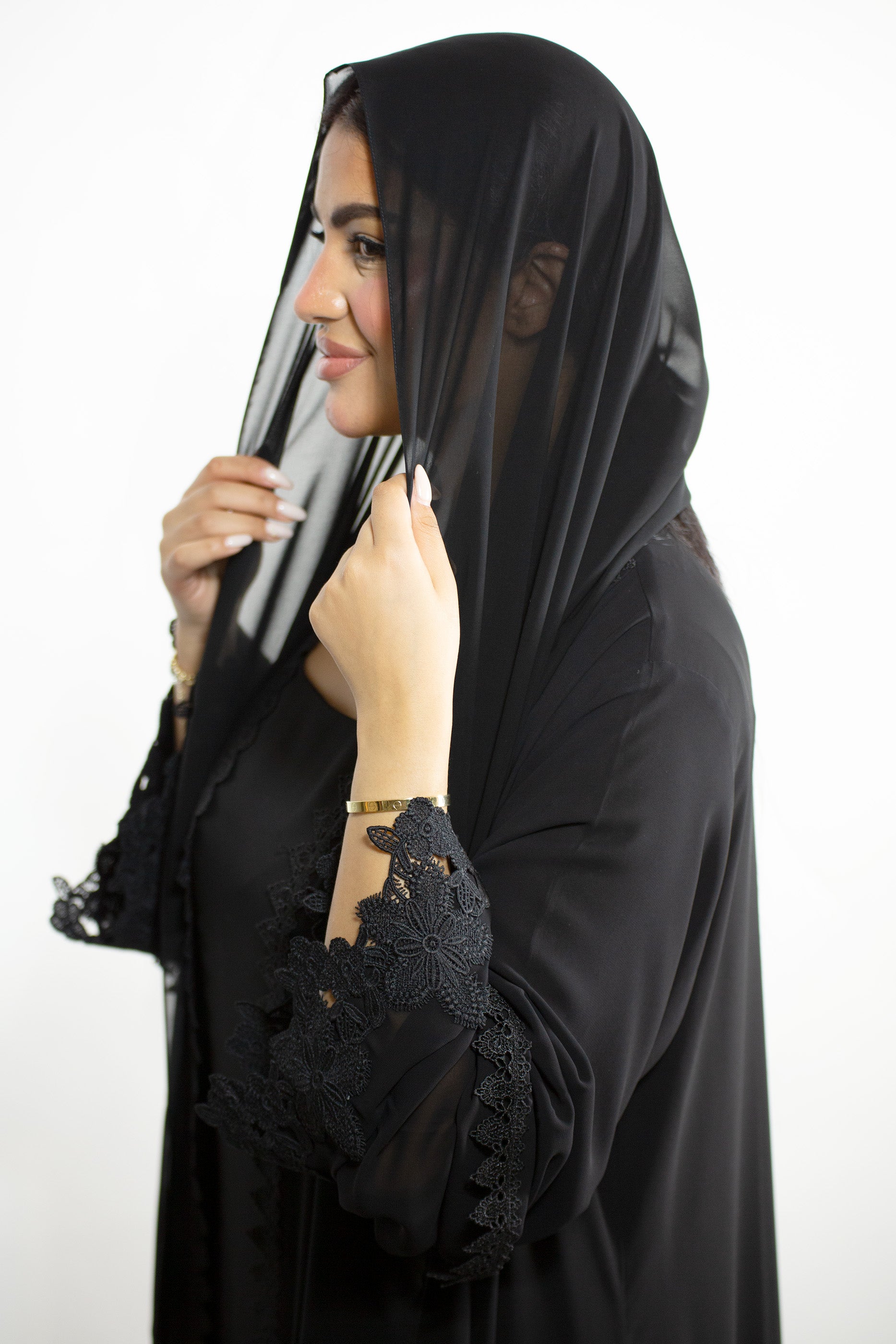 Lenah Charcoal Abaya Set
