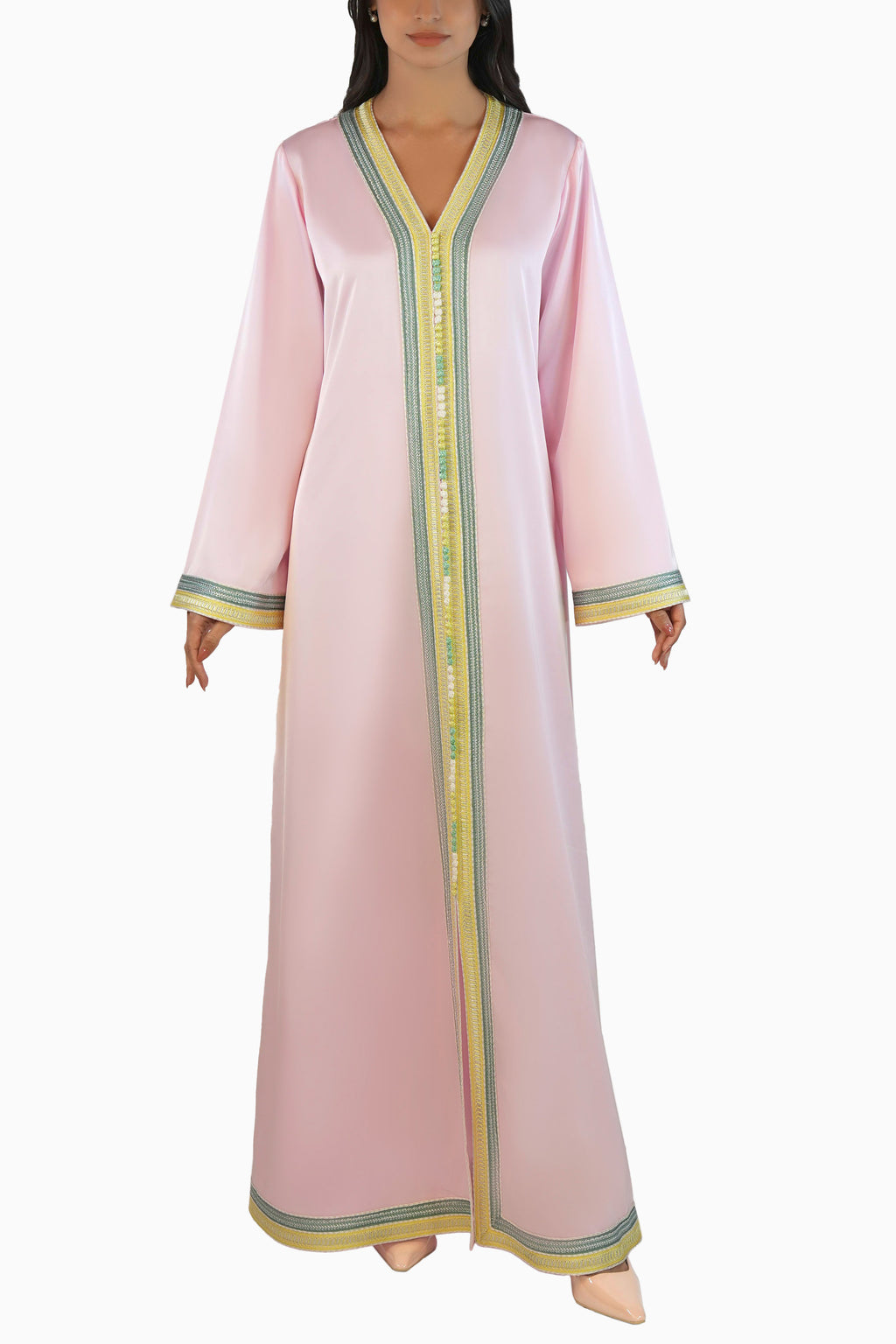 Nahla - Embellished Moroccan Inspired Kaftan Dress Set