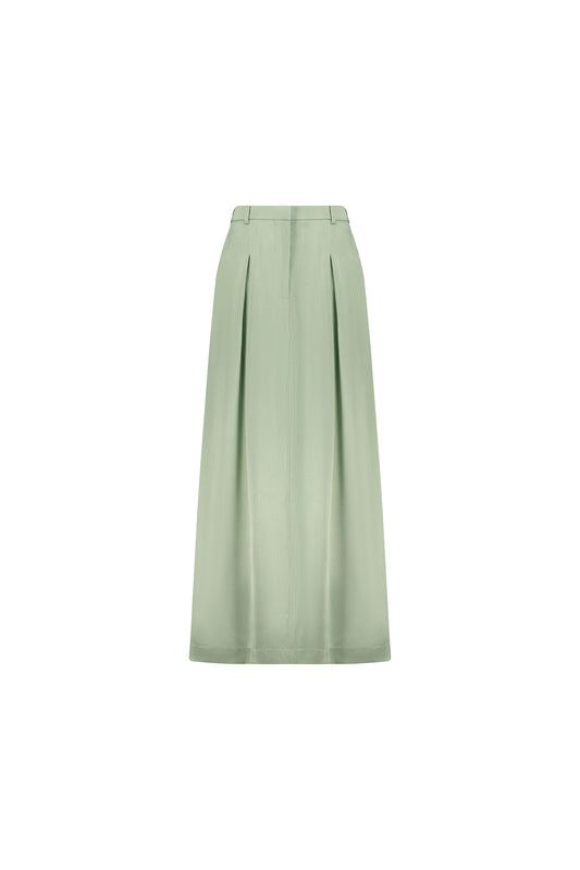 Pion Mint Skirt in Silk