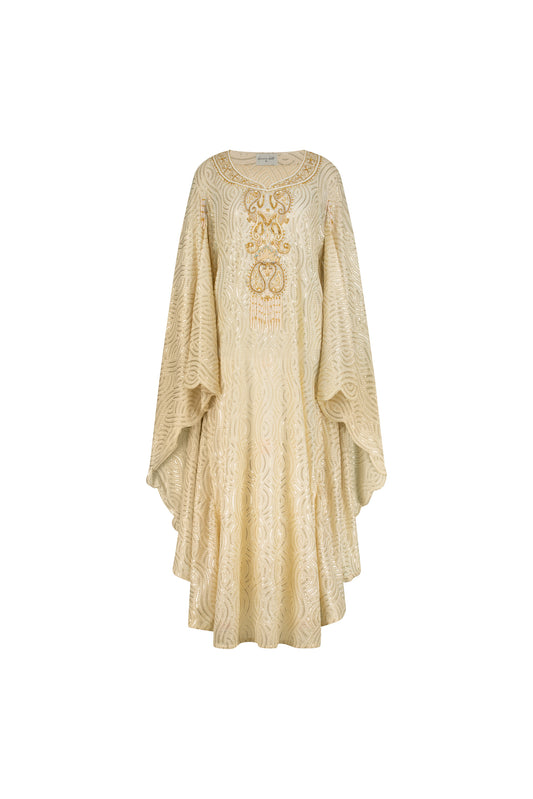 Reed Gold Dress in Georgette Chiffon