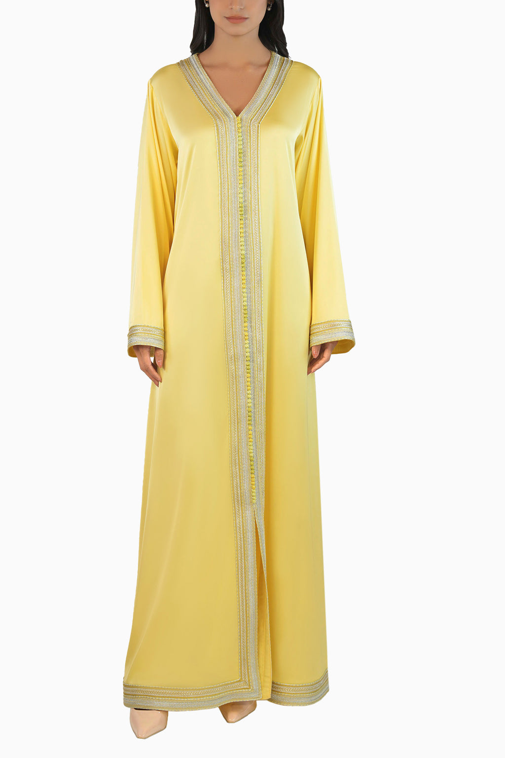 Ritaj Maize - Embellished Moroccan Inspired Kaftan Dress Set