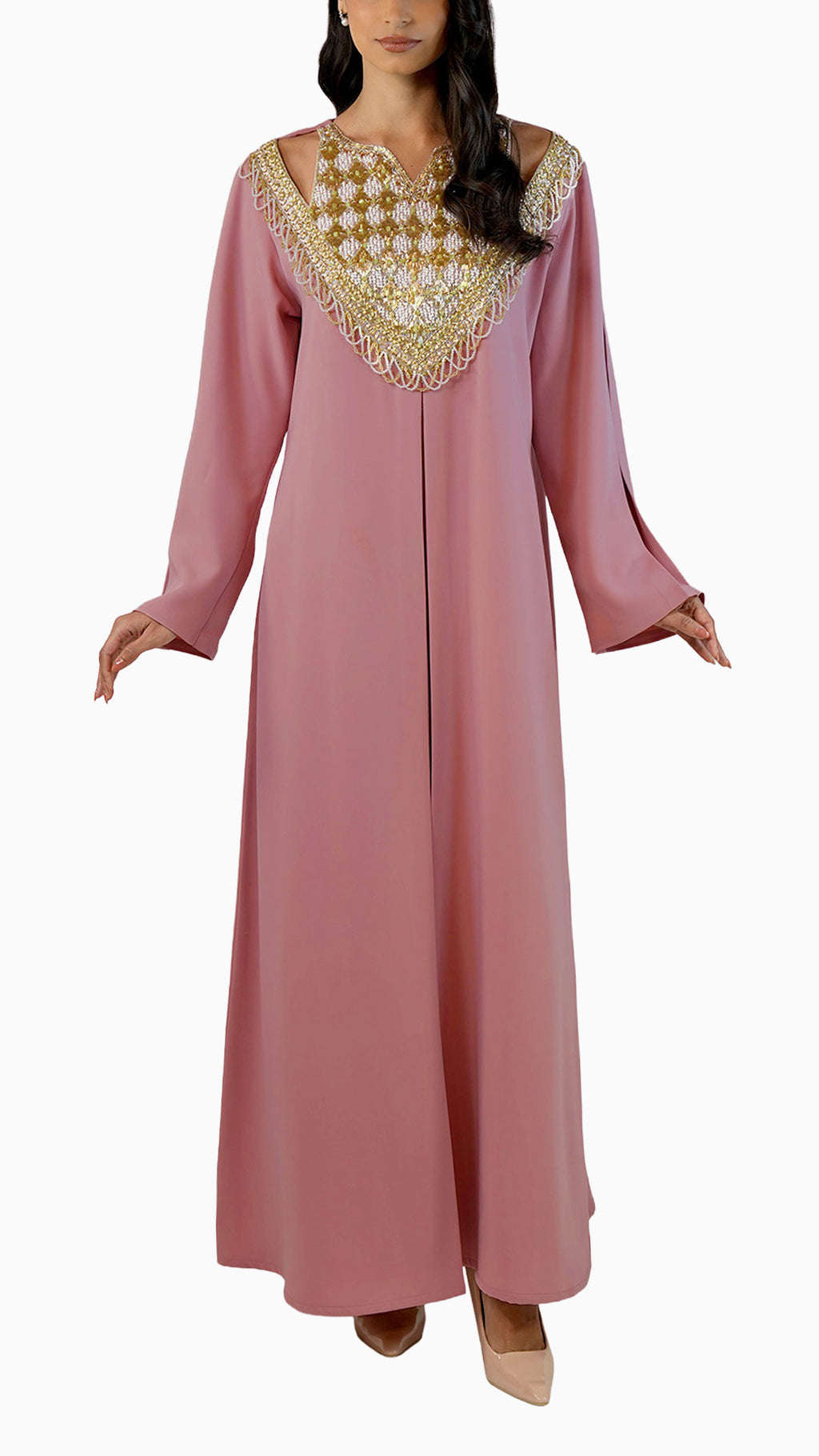 Salam Blush - Embroidered Modern Kaftan