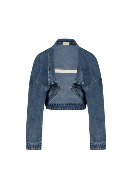 Talc Crystal Jacket in Denim