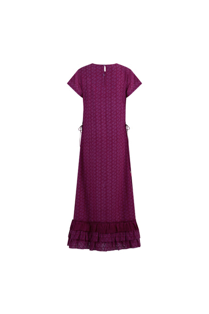 Zinnea Ruby Dress in Soft Broderie Anglaise