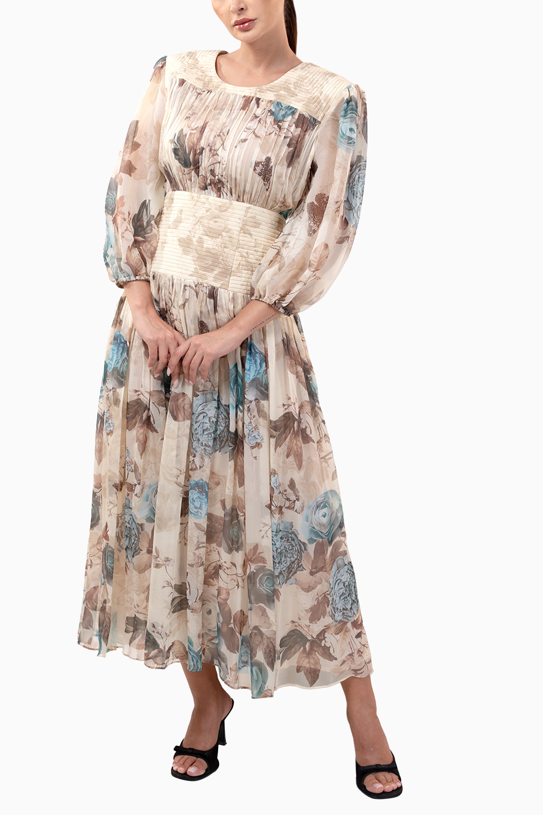 Calla Mist - Floral Print Dress