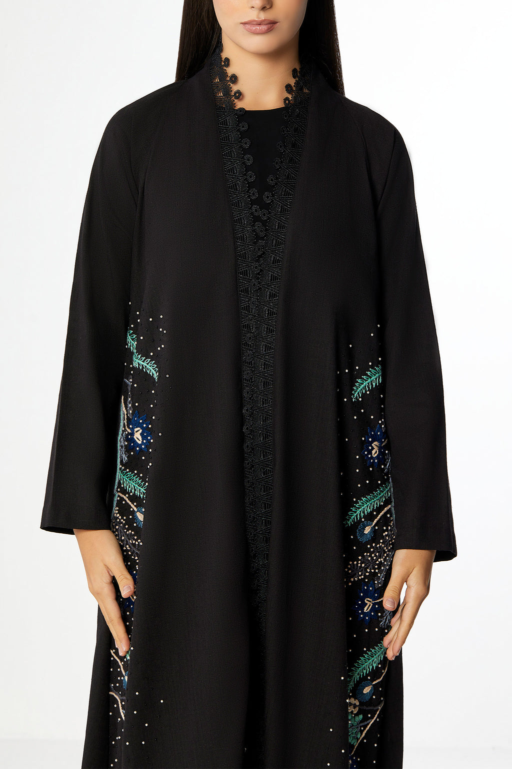 Coal Abaya in Linen