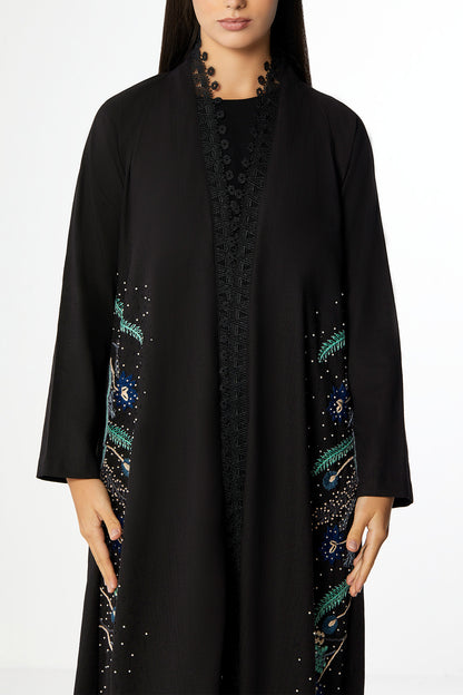Coal Abaya in Linen