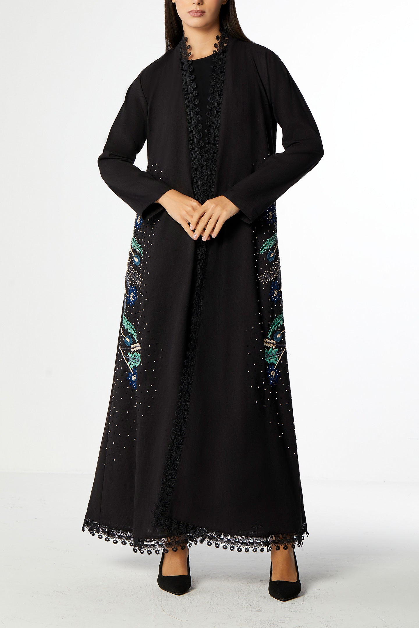 Ecru Abaya in Linen