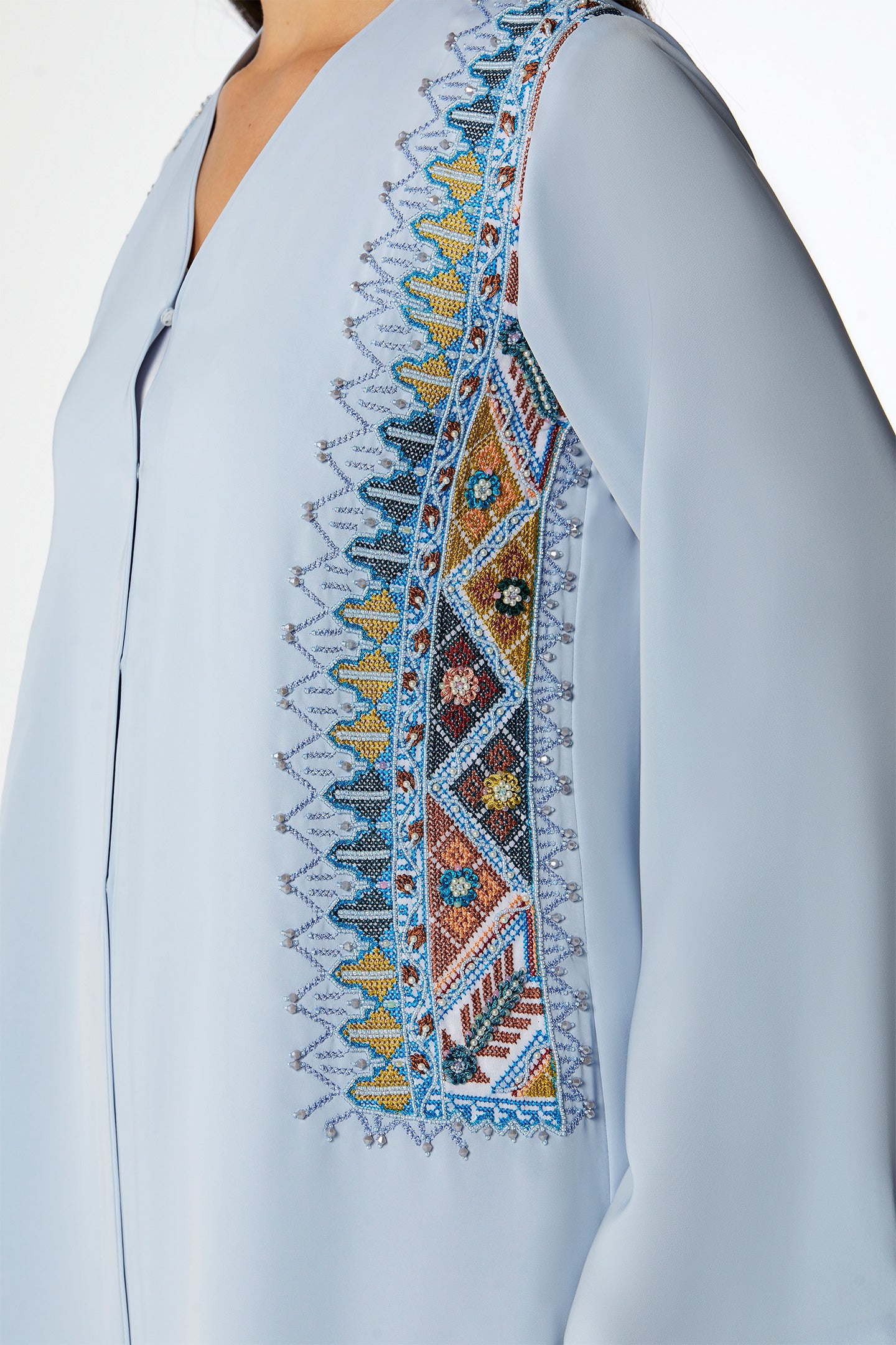 Teal Abaya Set