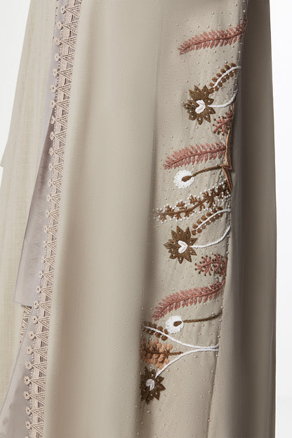 Ecru Abaya in Linen