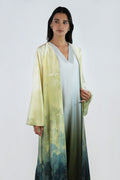 Sage - Printed Ombre Abaya Set