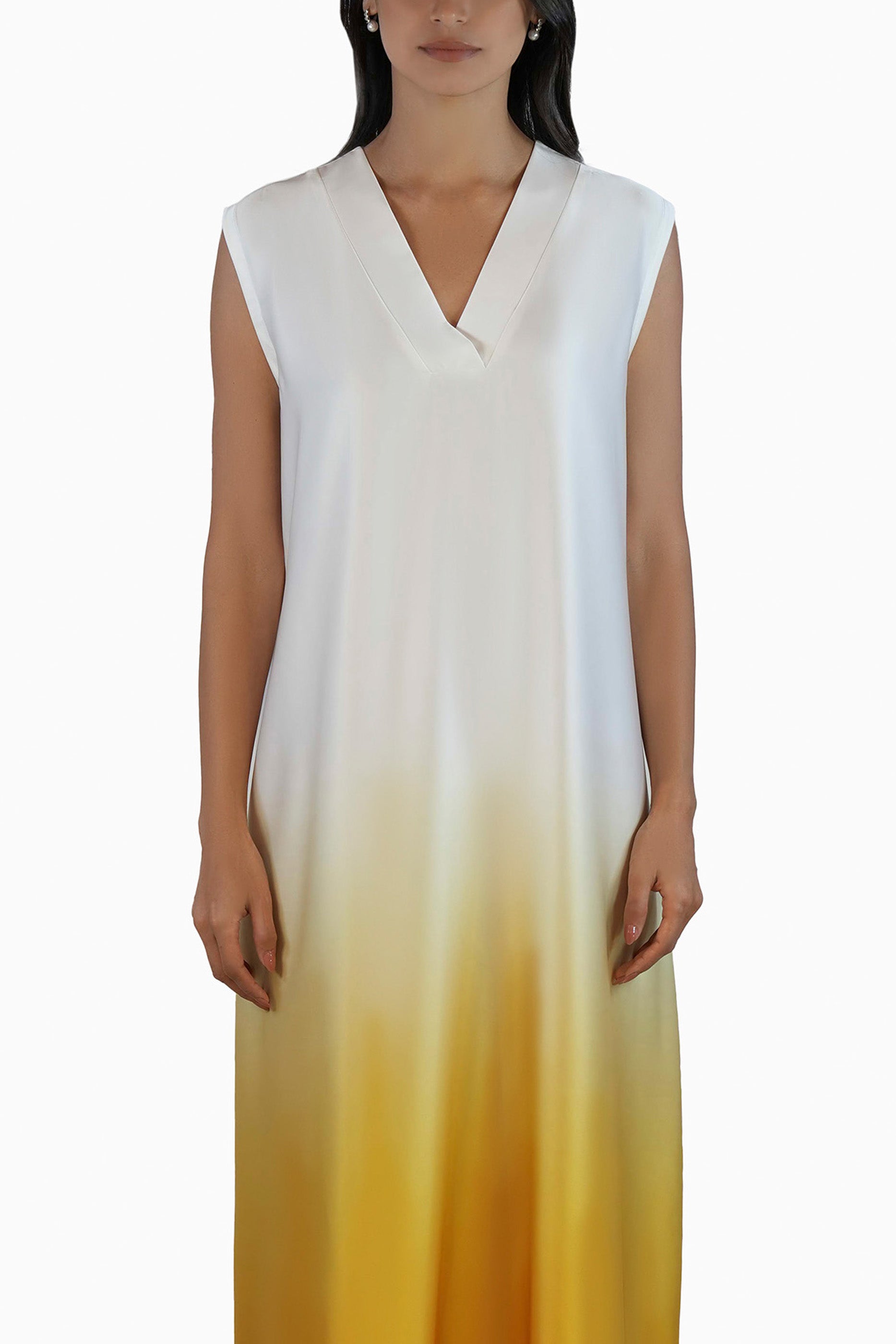 Solara  - Printed Ombre Abaya Set