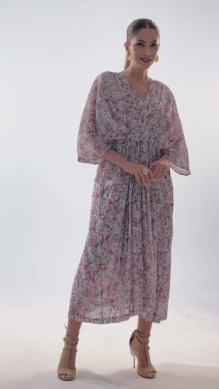 Rua Plum – Elegant Floral Summer Dress