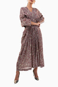 Rua Rust- Floral Print Dress