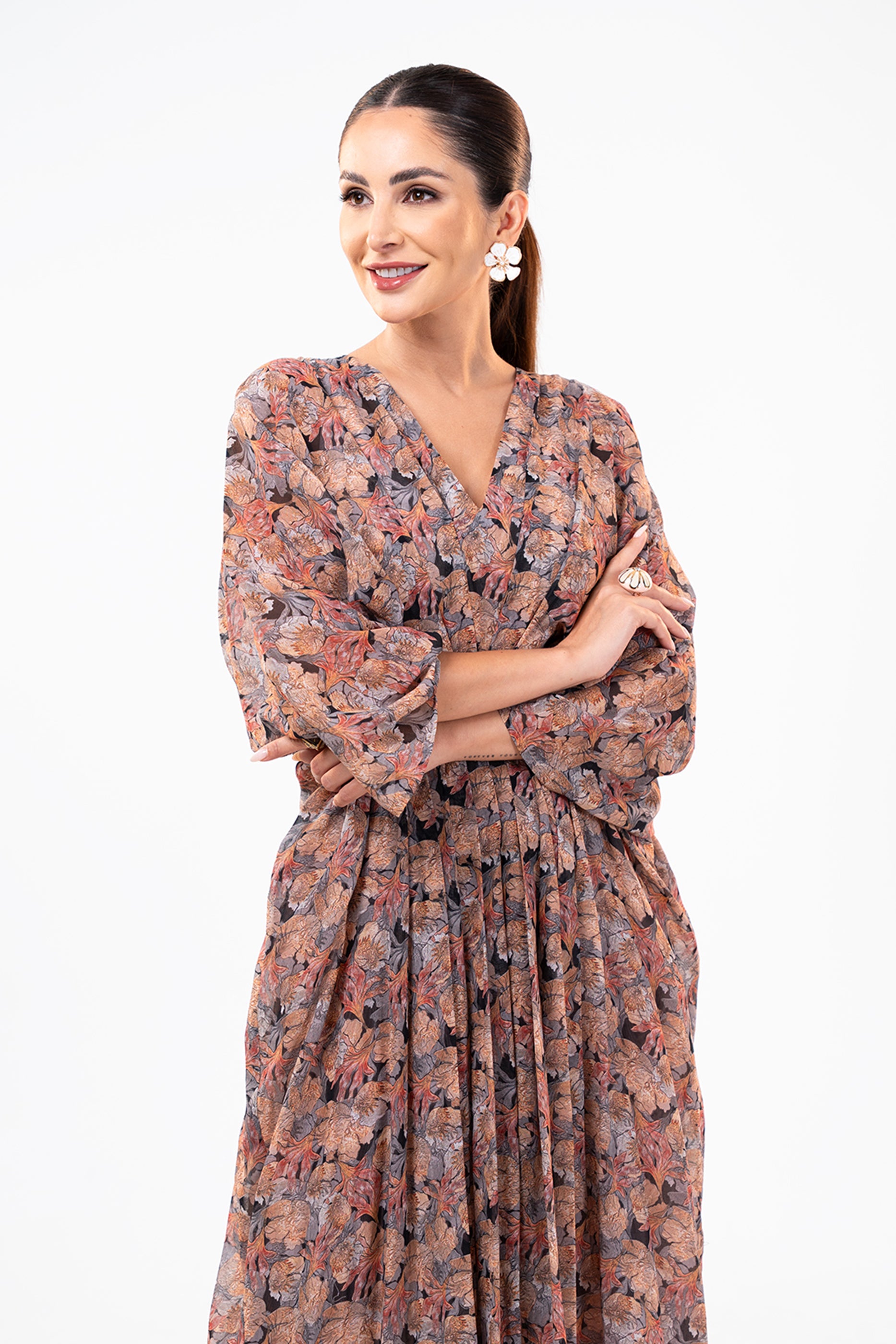 Rua Sepia - Floral Print Dress
