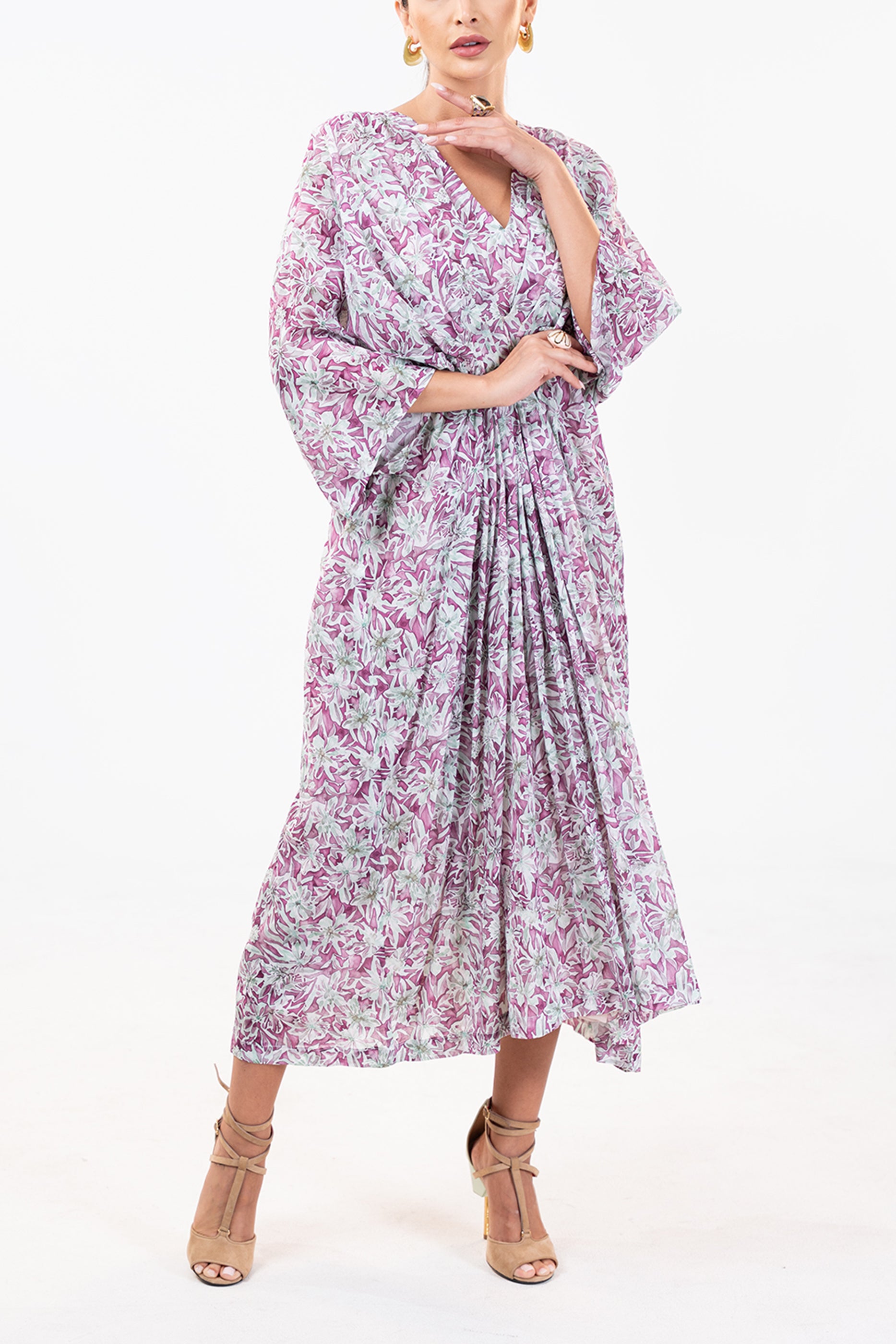 Rua Plum – Elegant Floral Summer Dress