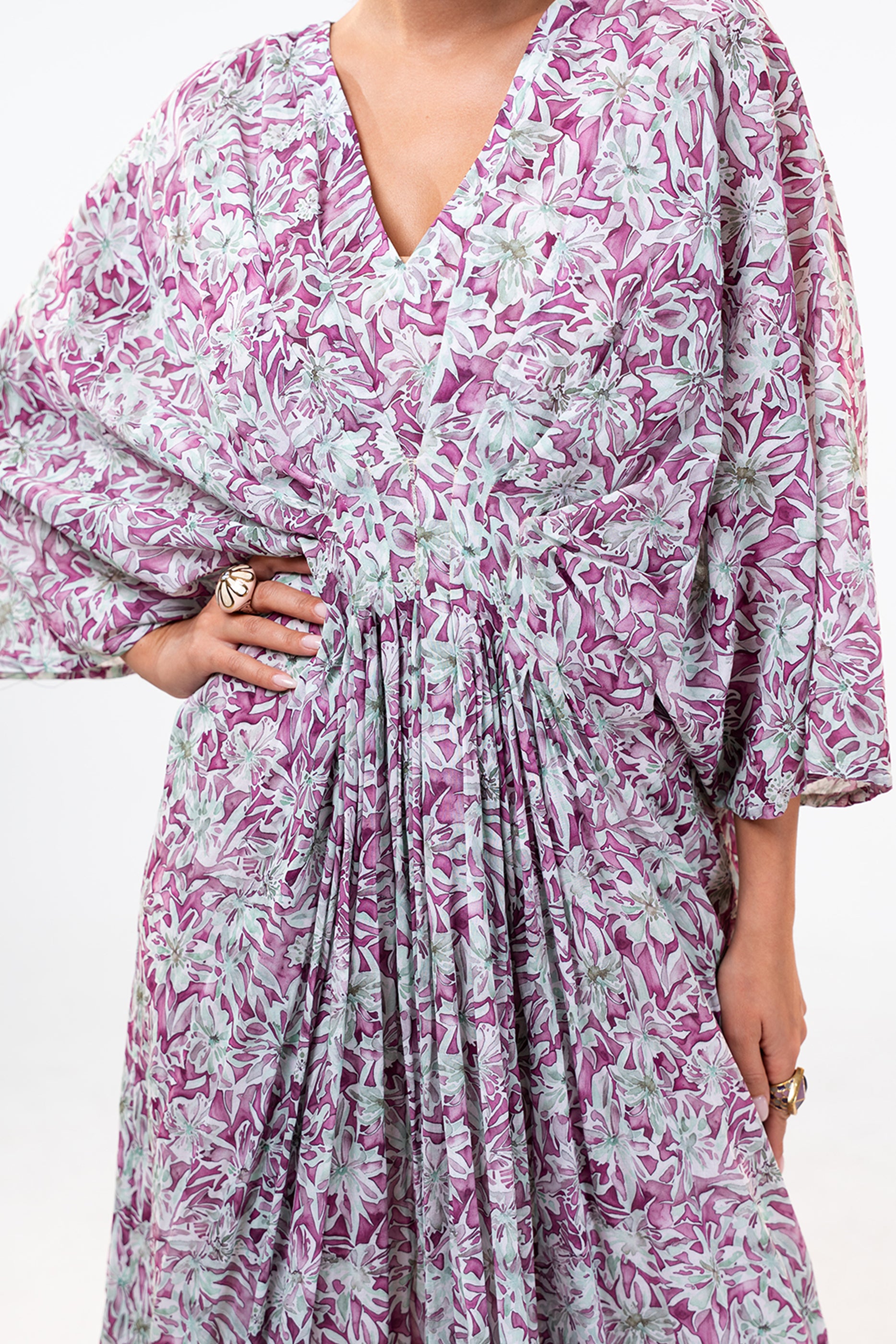 Rua Plum – Elegant Floral Summer Dress