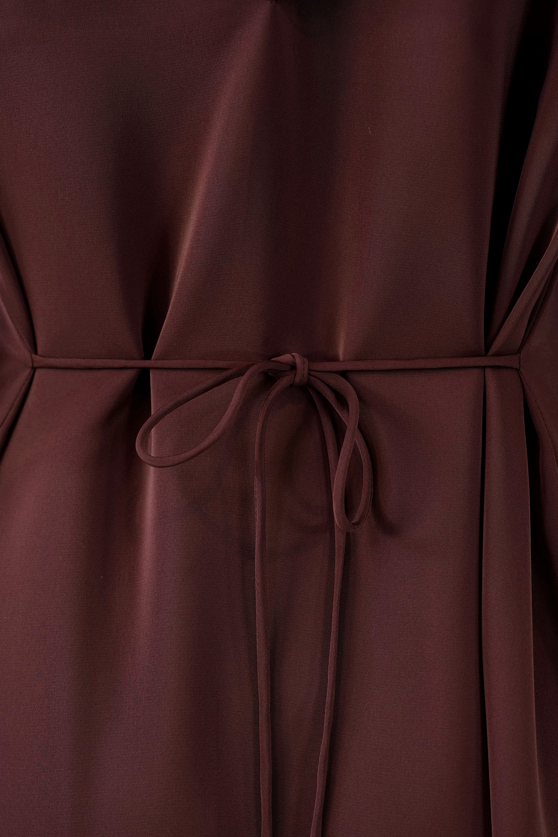 Shaden Maroon - Lace Abaya with Lace Inner Dress Set