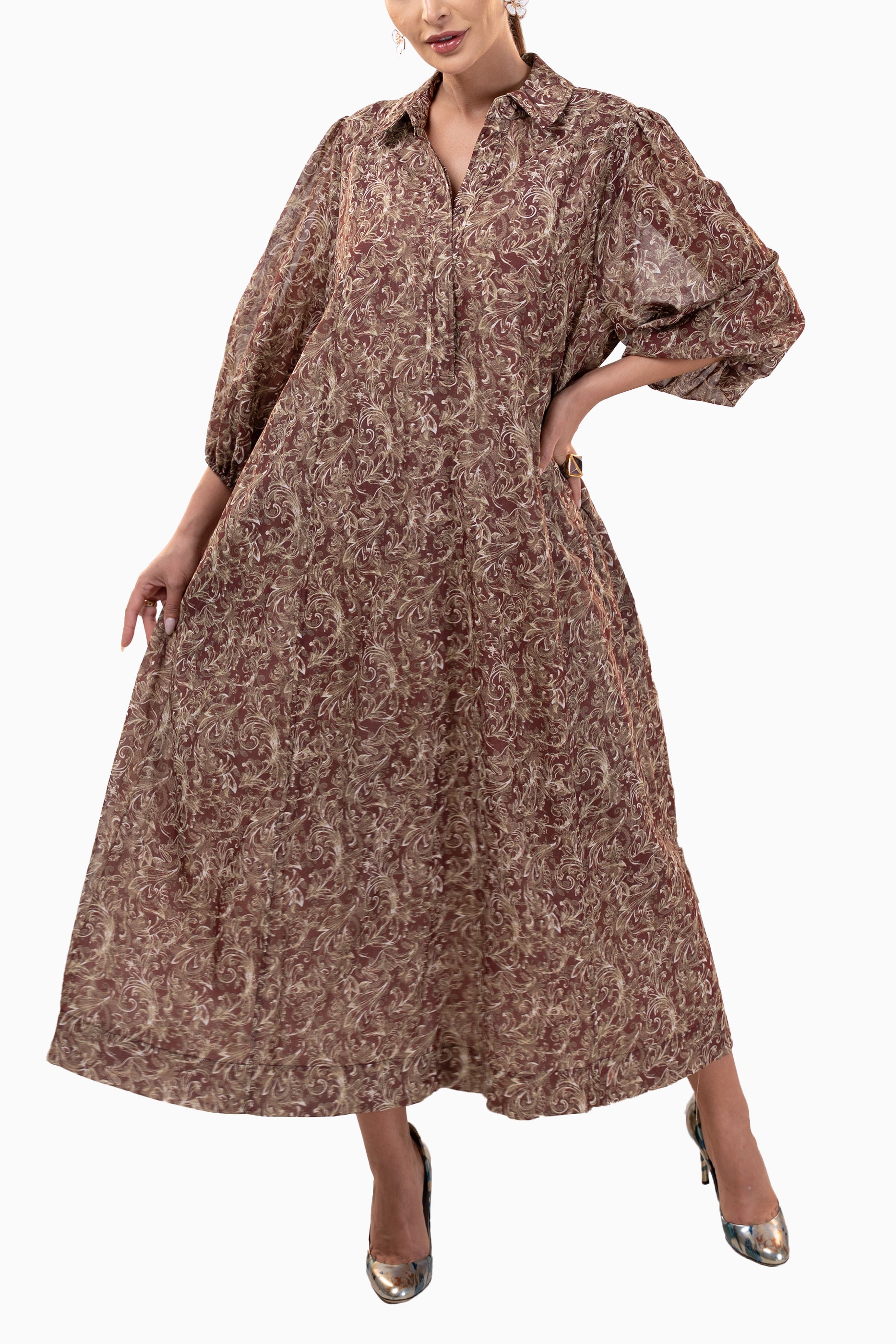 Tansy Mist - Floral Print Dress