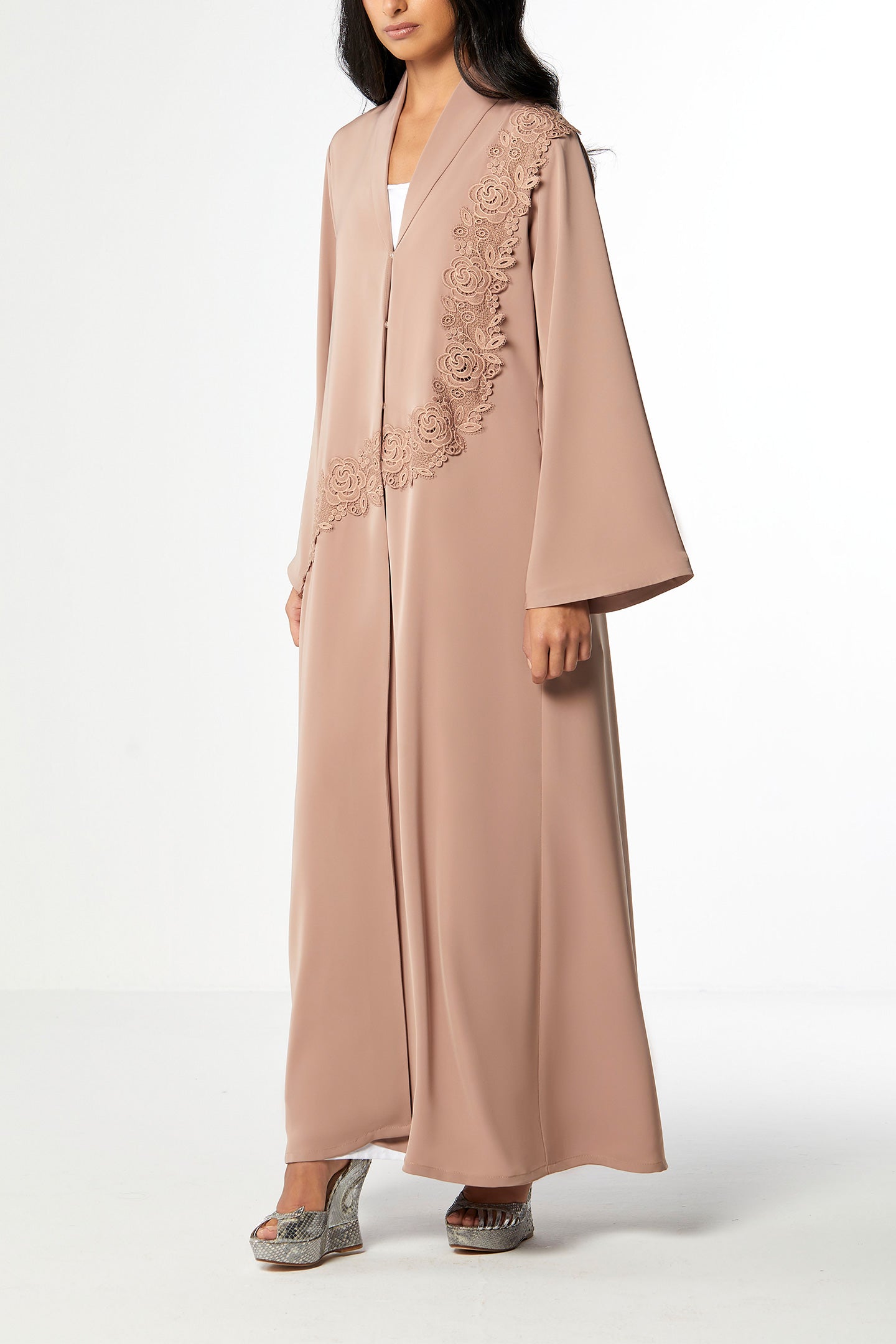 Volga Sand Abaya Set